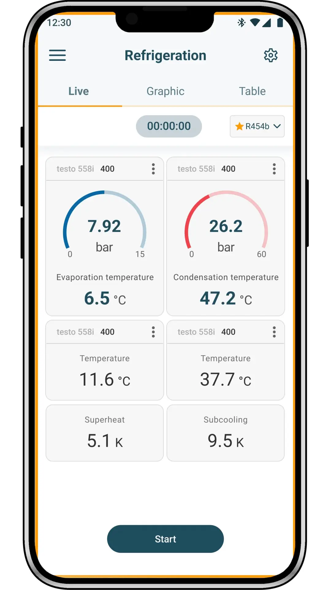 testo Smart-app koppla upp med ett klick