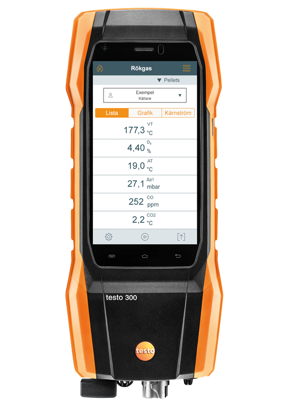 Mätinstrument för rökgasanalys testo 300