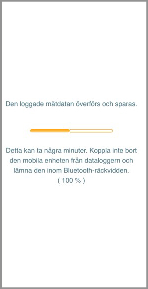Mätdata sparas ned
