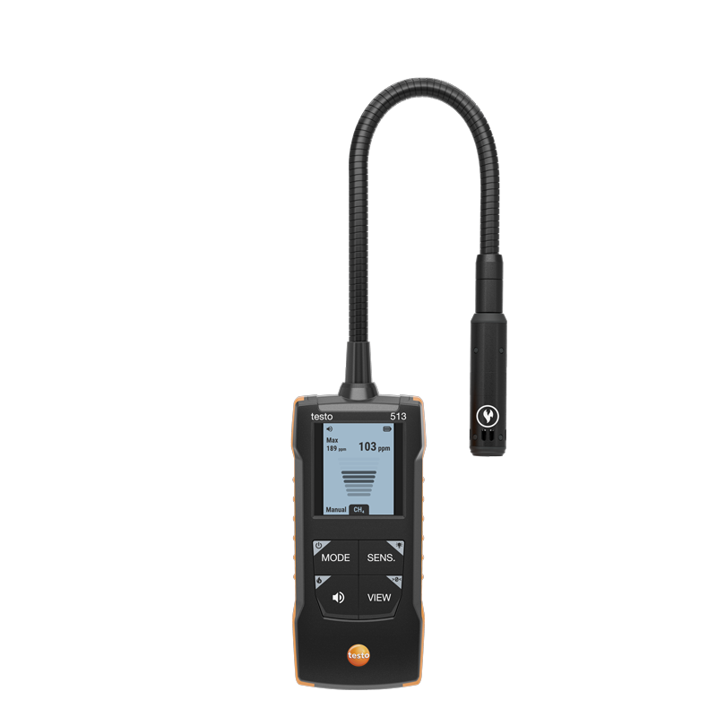 testo 513 Gas Leak Detector (Front View)