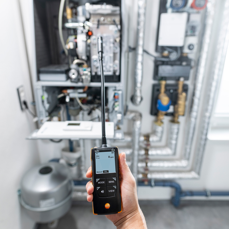 testo 513 gas application