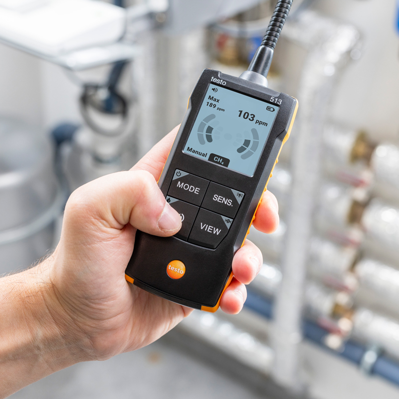 testo 513 gas application