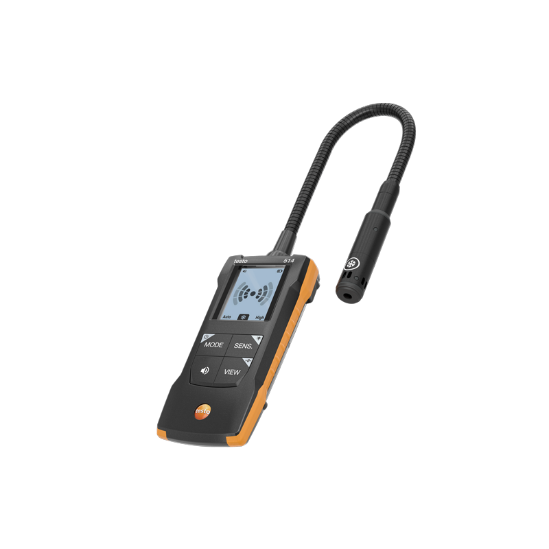 testo 514 gas leak detector, left-side view